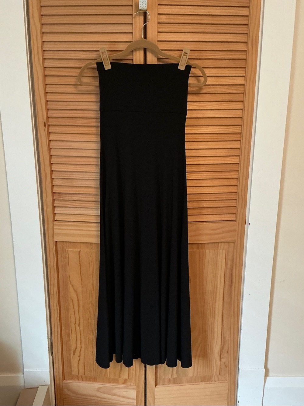 Charlotte Russe Black Strapless Maxi Skirt